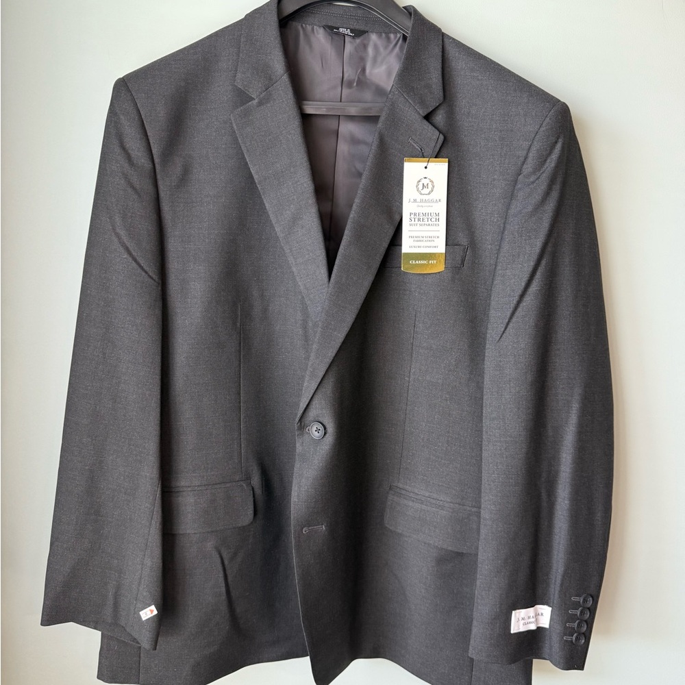 NWT JM Haggar Charcoal Gray Men's Blazer